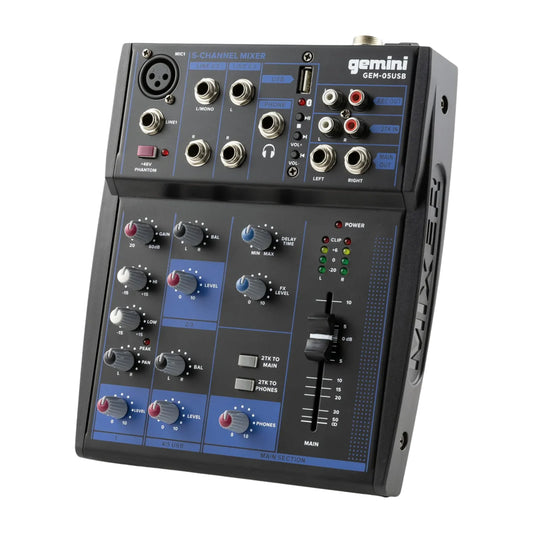 Gemini GEM-05USB Consola de Audio Análogo