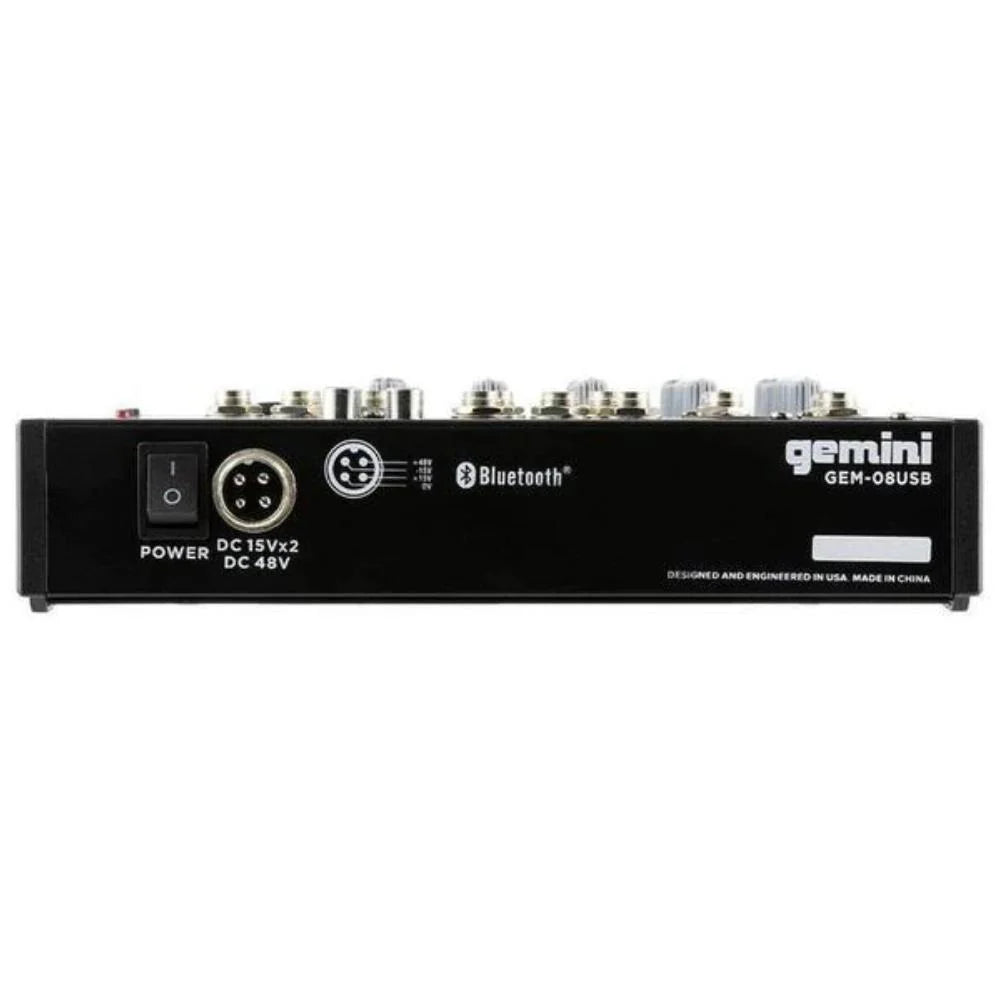 Gemini GEM-08USB Consola de Audio Análogo