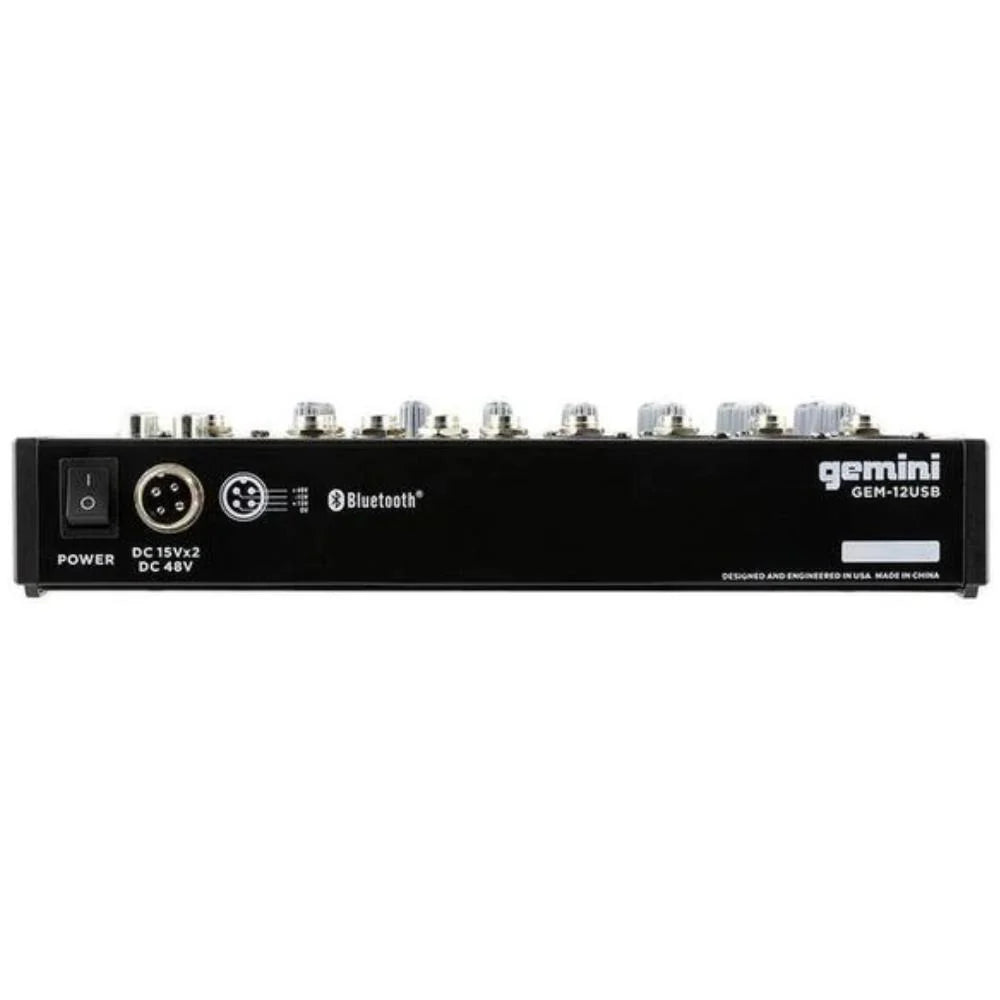 Gemini GEM-12USB Consola de Audio Análoga