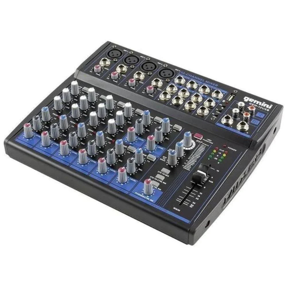 Gemini GEM-12USB Consola de Audio Análoga