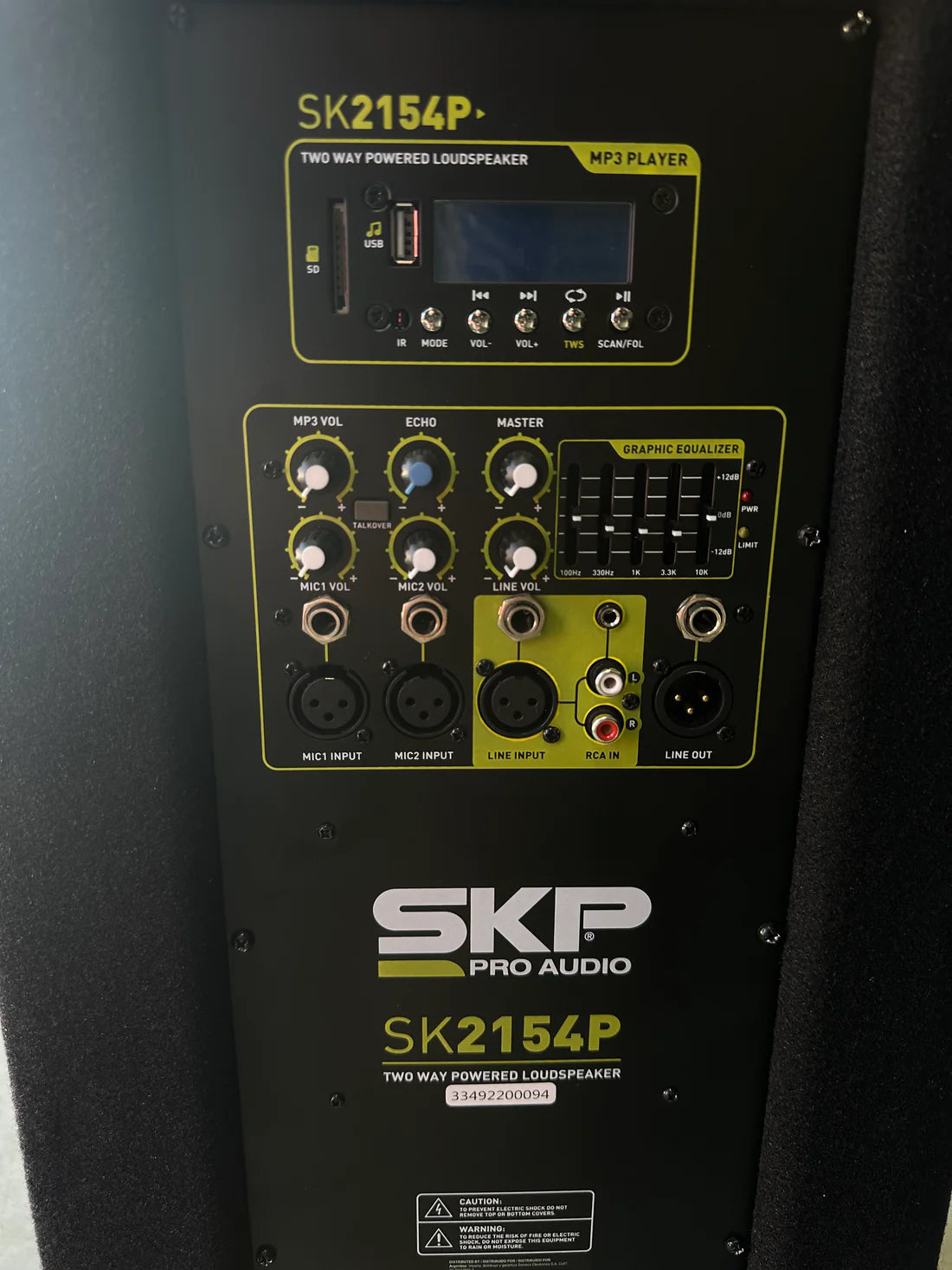 Partante activa SKP SK-2154P de 2X15"