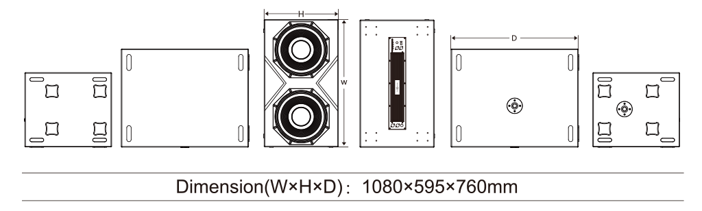 K-LA218-DSP Subwoofer activo doble de 18" controlado por DSP