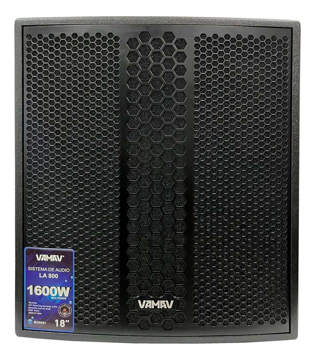Vamav LA 800 Sistema Mini Array 18″ 500W + 2*150W RMS