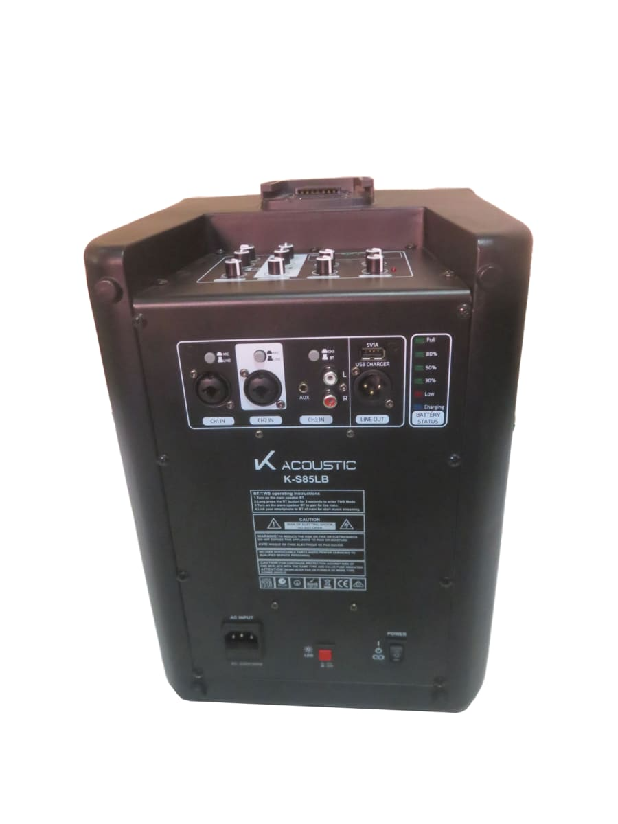 PARLANTE ACTIVO CON BATERIA KS85LB K-ACOUSTIC