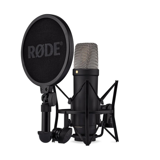 Rode NT1 5th Generation Black - Micrófono condensador de estudio, XLR-USBC