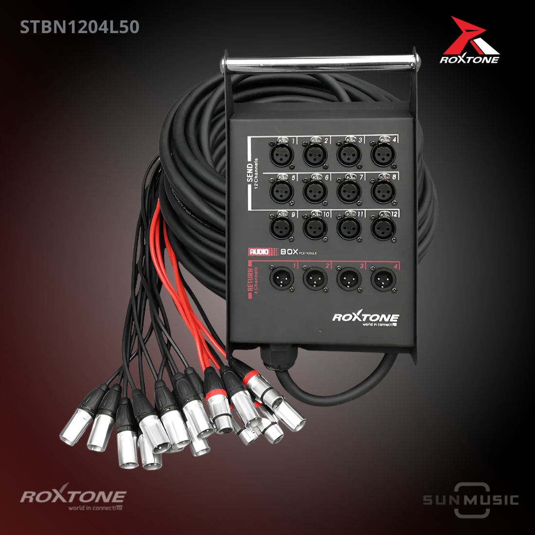 ROXTONE-STBN1204L50 STAGE BOX 12X4X50M
