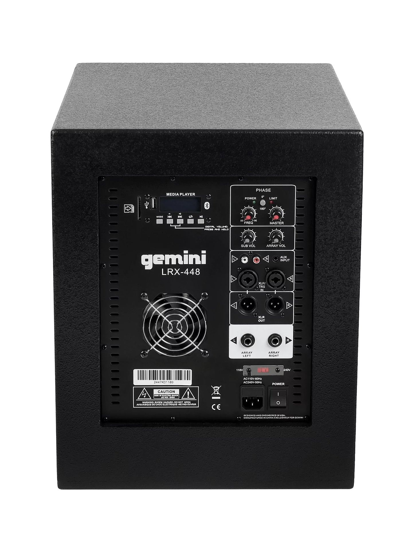 Gemini LRX448E Sistema Audio de Columna