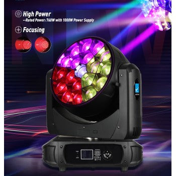 BD-LM1940K KIT X2 LED 19x40W ZOOM B-EYE + FLIGHT CASE