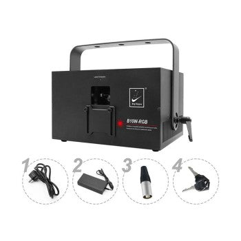 B10W-RGB LASER GRAFICO MULTICOLOR 10W PURE LD W/FC