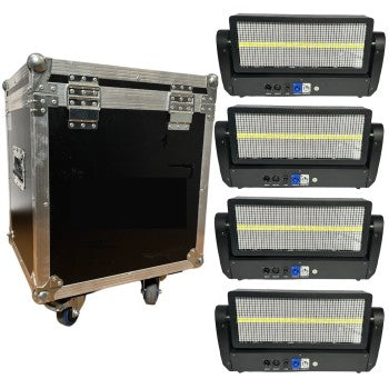 WP-ST500LMK KIT X4 LED RGBW PIXEL MOVING STROBE W/FC