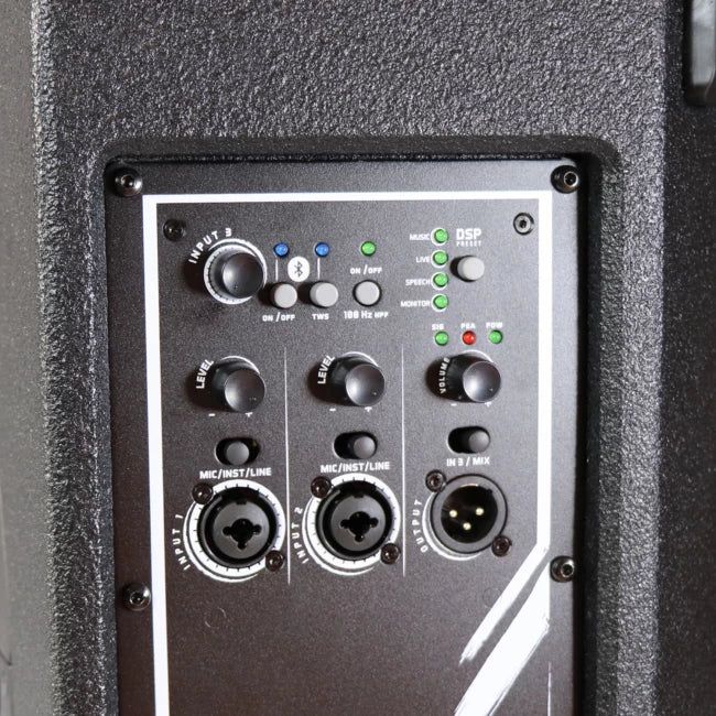 VMR AUDIO CAJA BAFLE ACTIVO DE 10 PULGADAS DE MADERA CON DSP