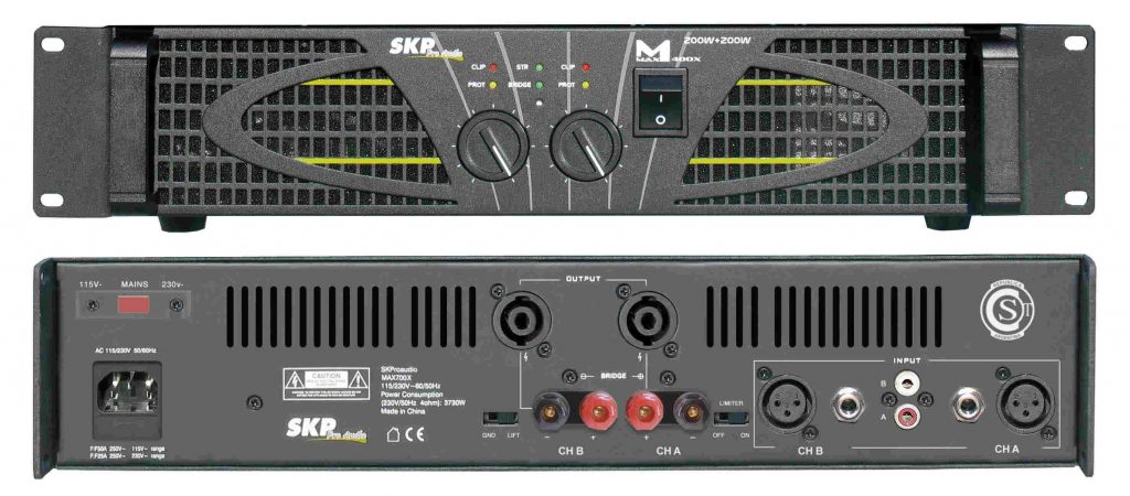 AMPLIFICADOR DE POTENCIA SKP MAX TRIO 1310 1300W RMS