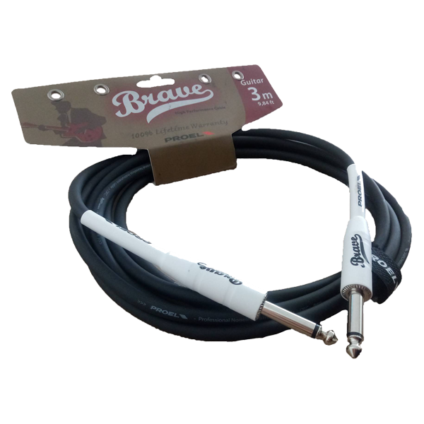 BRV100LU3BK – Cable Instrumentos Plug Plug 3M BK