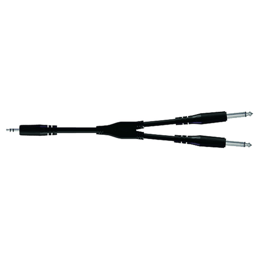 BULK505LU18 – Cable MiniPlug 3,5 Stereo PLUGx2 “Y” 1,8M