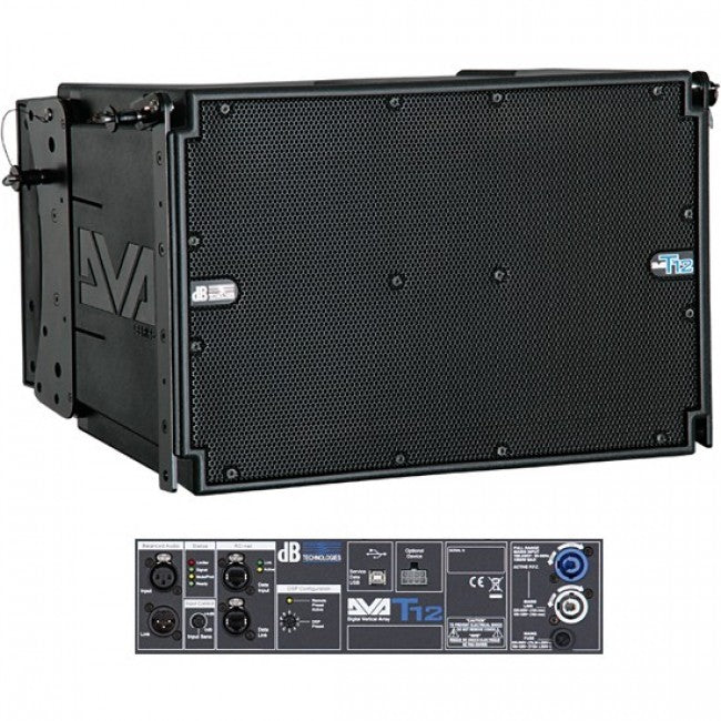 Caja acústica activa Db Technologies DVA T12 para line array - 12 pulgadas - 1400 watts - 136 dB de SPL
