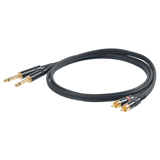 CHLP310LU3 – Cable 2xPlug mono – 2 RCA 3M conector YONGSHENG