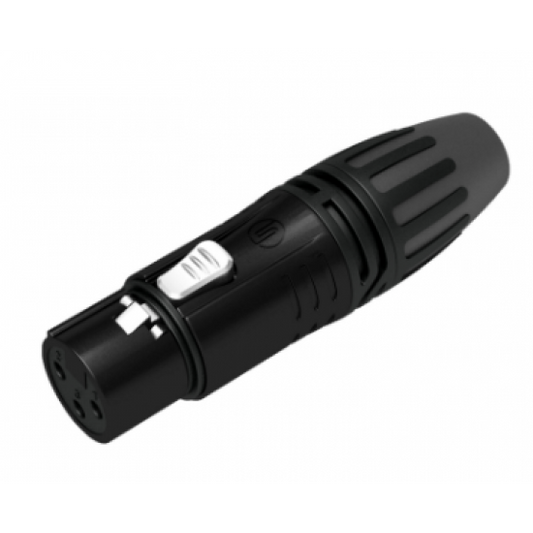 CONECTOR SEETRONIC XLR VOLANTE HEMBRA NEGRO