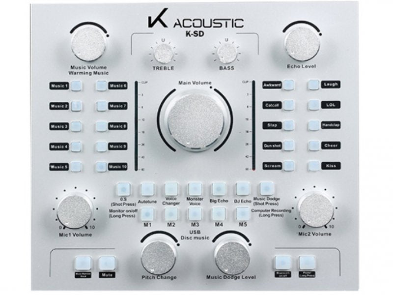 K-ACOUSTIC K SD Interfaz de Audio USB Multifuncion