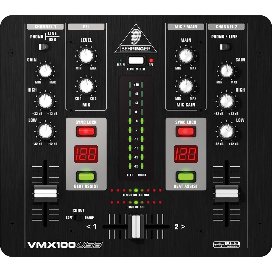MEZCLADOR DJ Behringer VMX100 USB