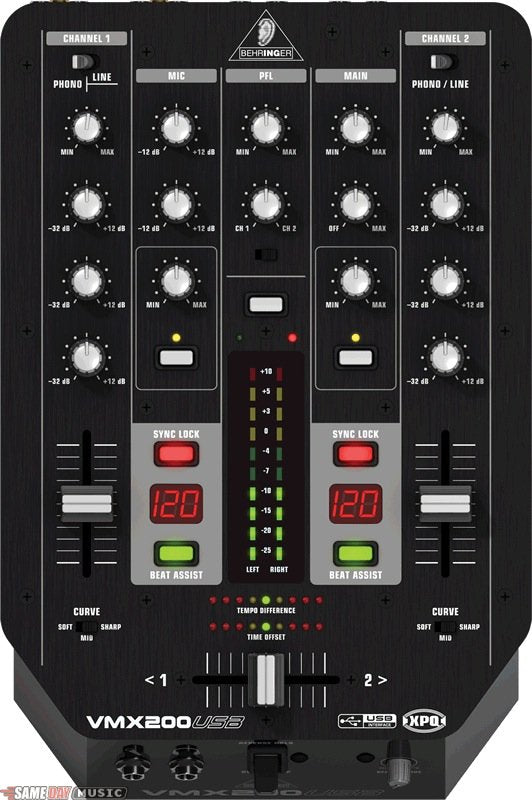 MEZCLADOR Behringer VMX 200 USB