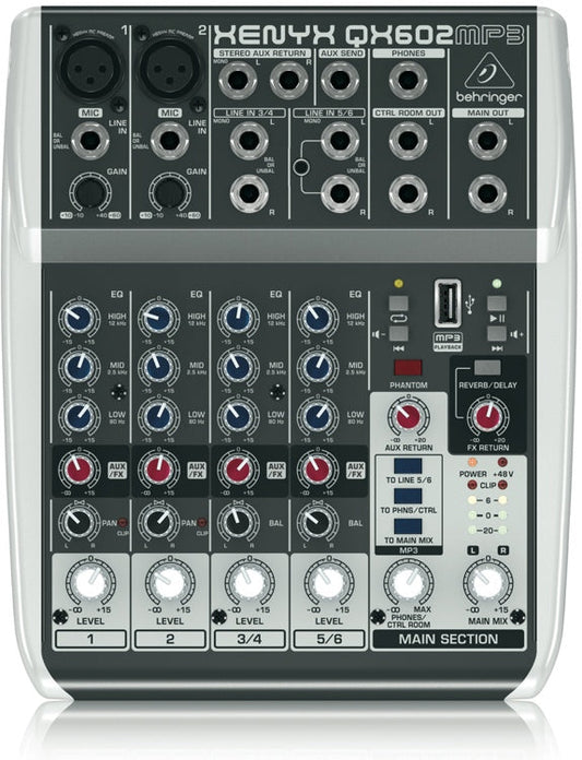 MEZCLADOR Behringer XENYX QX602 MP3