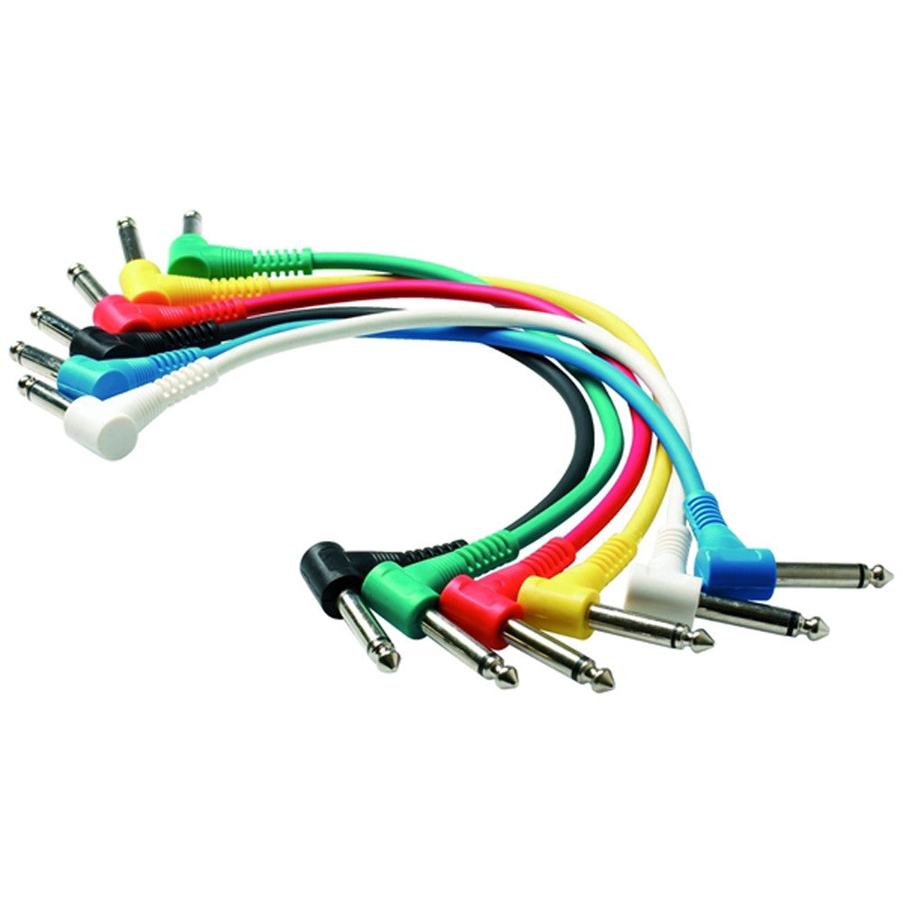 QUIKLOK Cables de Conexión para Pedales de Efecto (6 unid. de colores)
