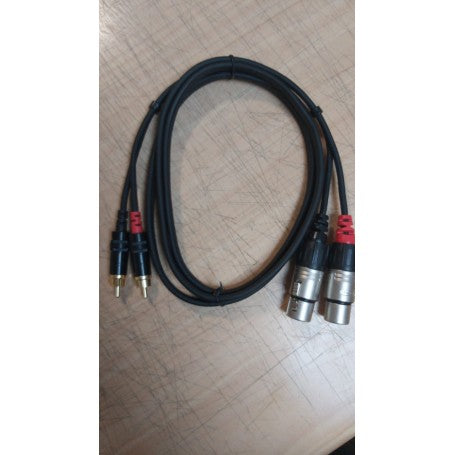 Rean NRA-0100-015 Cable Stereo Xlr/F-RCA 1.5mt