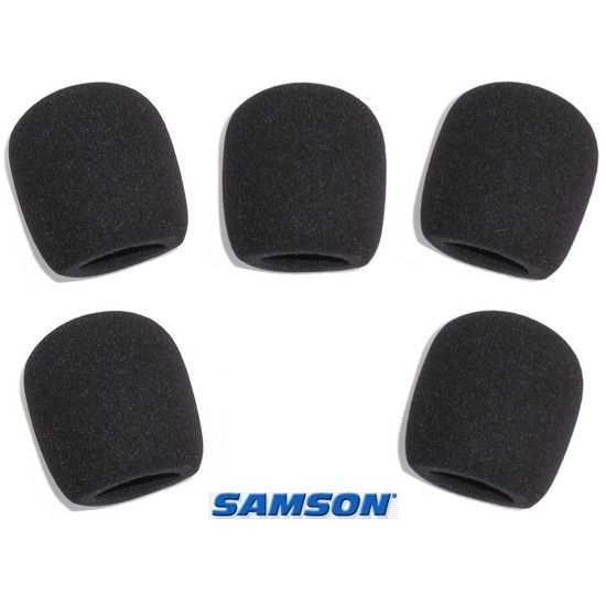 Set de 5 windscreen Samson WS1 para micrófono