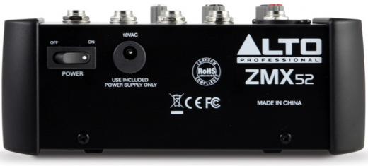 Alto Professional ZMX52 Mezclador 5 Canales